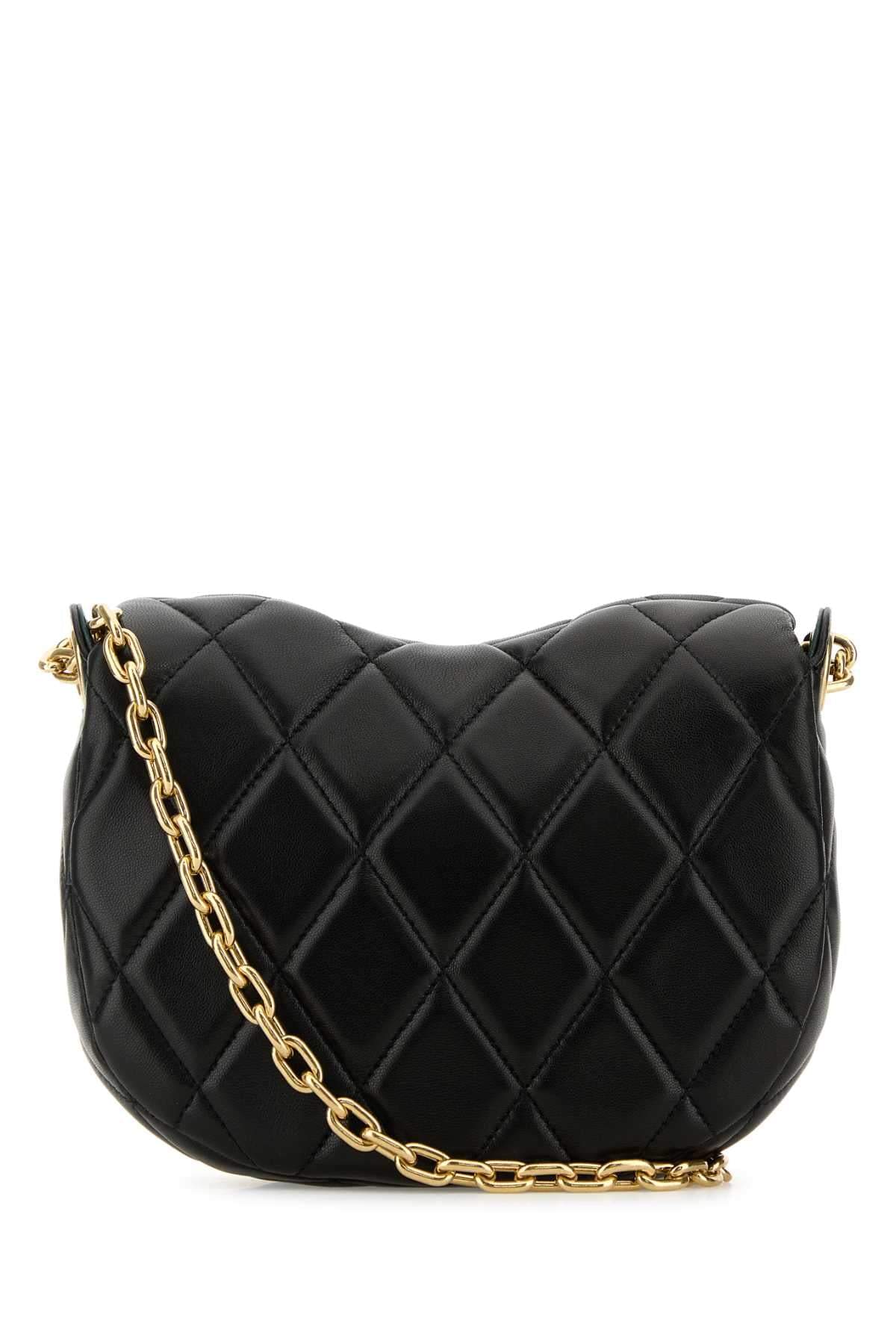 Burberry Women Black Leather Rocking Horse Shoulder Bag