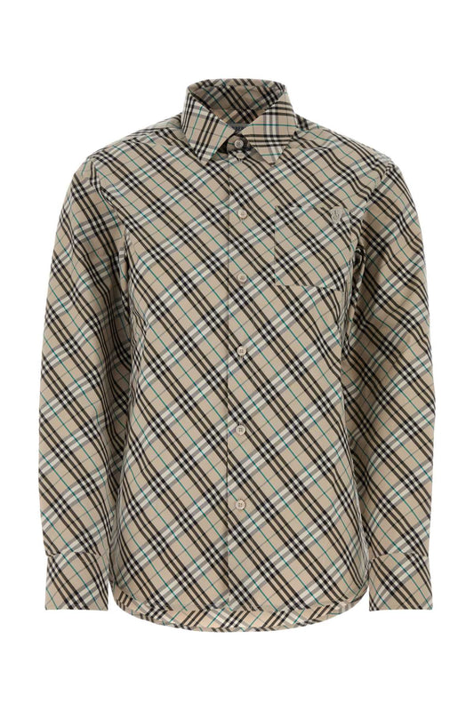 Burberry Women Embroidered Poplin Shirt