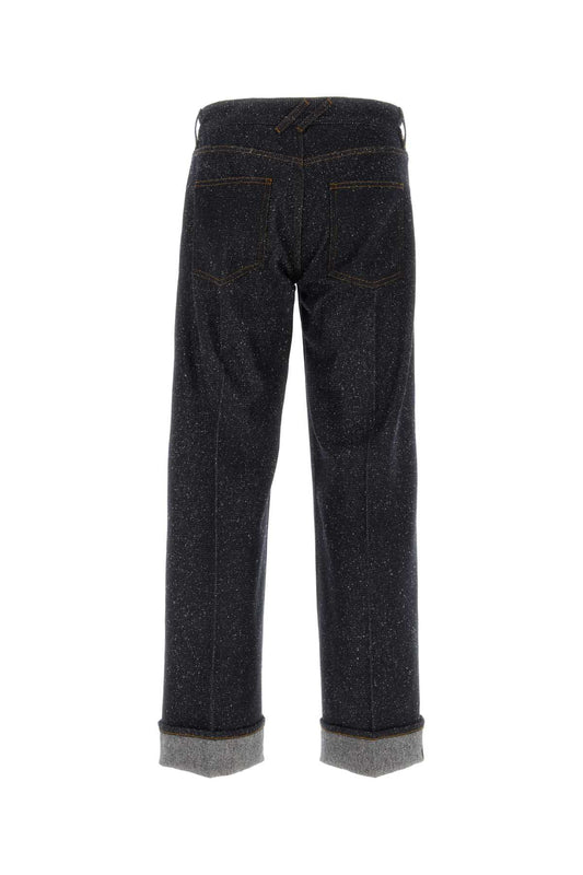 Burberry Men Melange Blue Denim Jeans