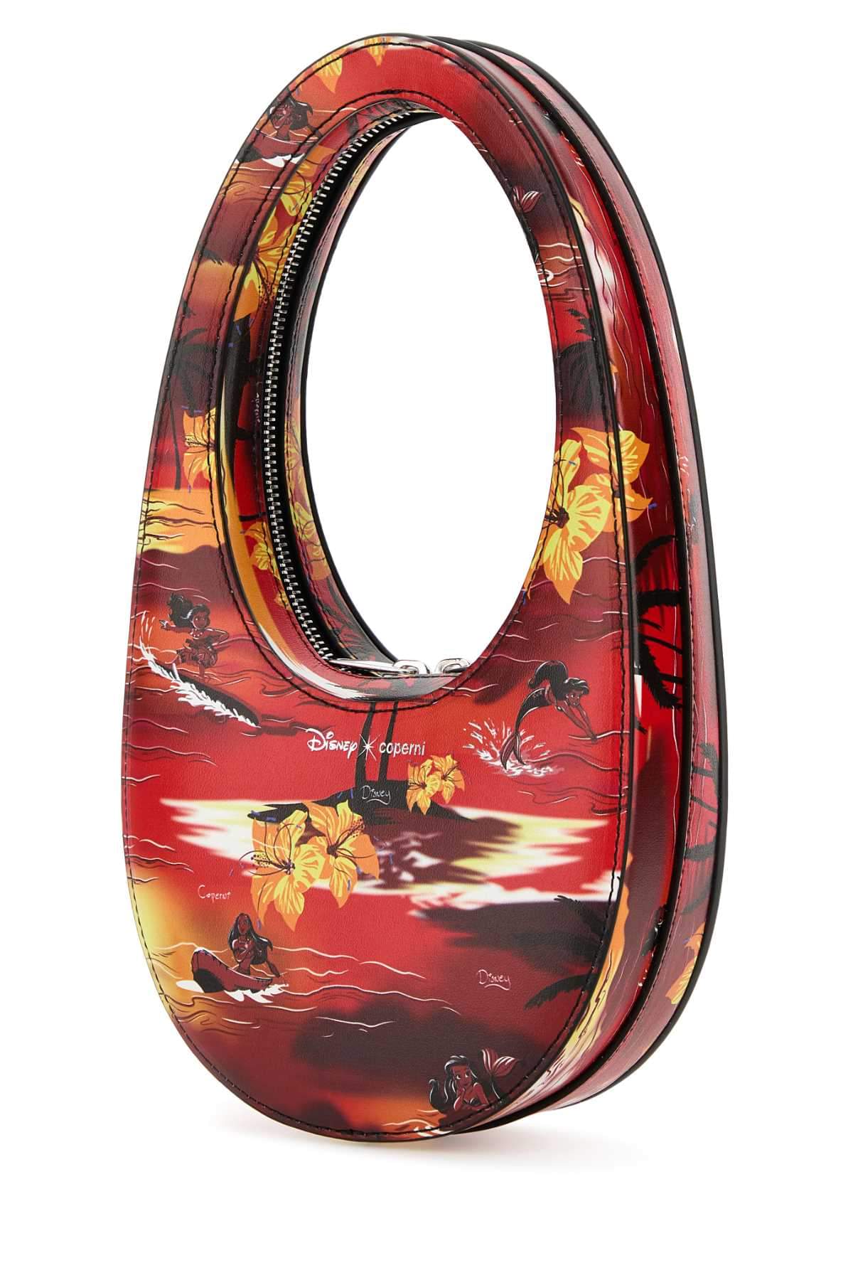 Coperni Women Printed Synthetic Leather Disney X Coperni Mini Tropical Swipe Handbag