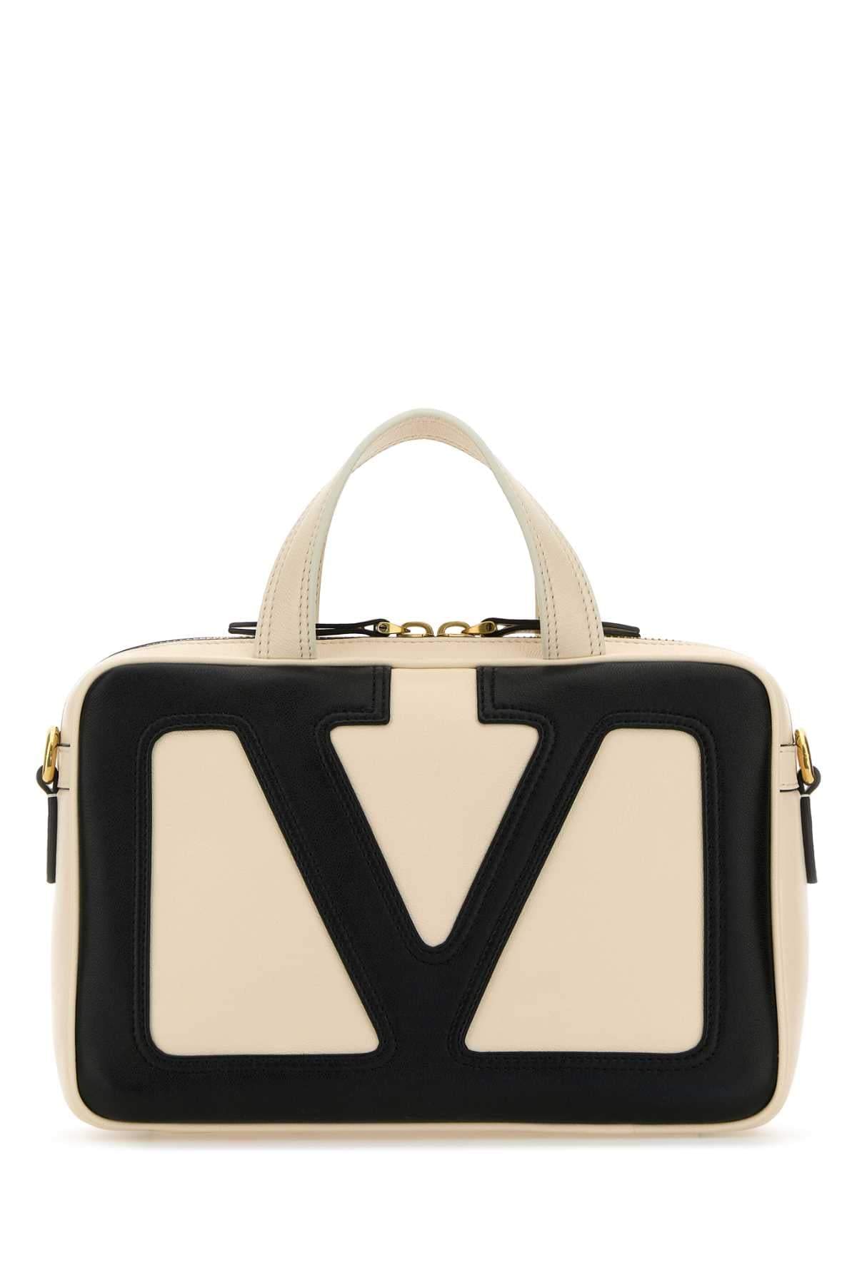 Valentino Garavani Women Ivory Leather Viva Superstar Handbag