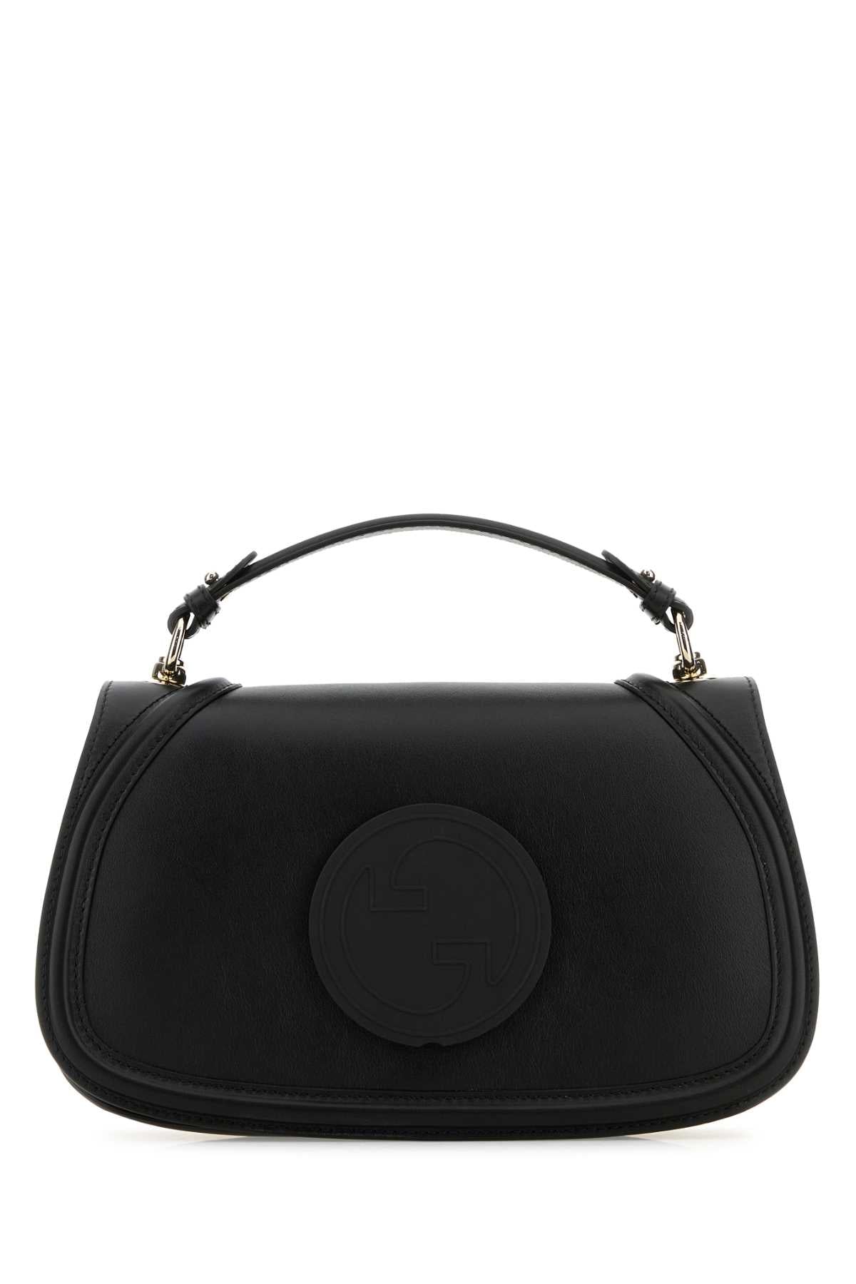Gucci Women Black Leather Gucci Blondie Handbag
