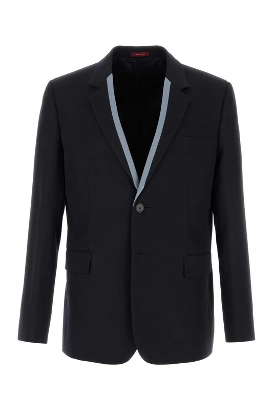 Gucci Men Midnight Blue Wool Blazer