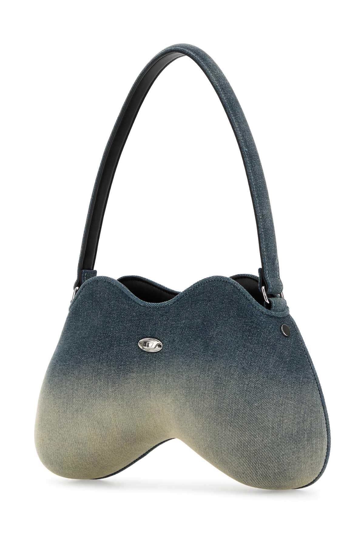 Diesel Women Denim Double-D Shoulder Bag
