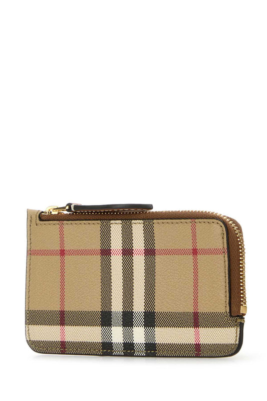 Burberry Women Printed Canvas Card Holder