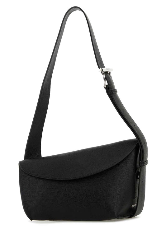 Alexander Mcqueen Women Black Large Sling T-Bar Crossbody Bag
