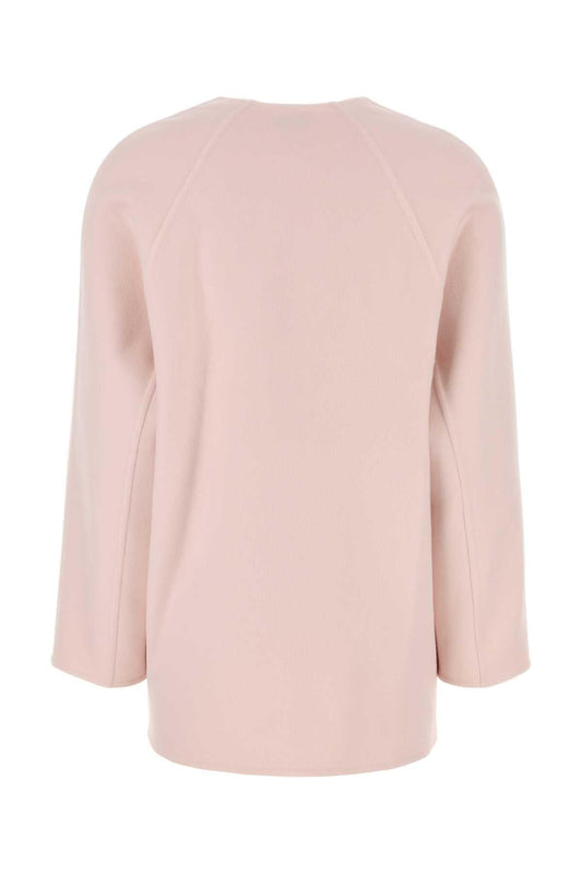 Bottega Veneta Women Pastel Pink Wool Blend Cardigan