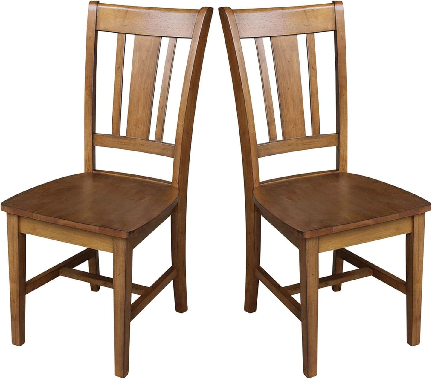 International Concepts San Remo Pecan Parawood Dining Chair