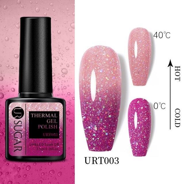 2022 NEW Purple Gel Nail Polish UV Color Changing Gel Nail Polish Stylish Three Layer Effect For Womens