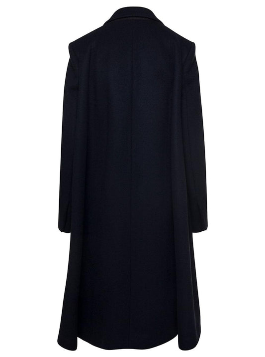 Bottega Veneta Women Double Wool Cashmere Cape Coat