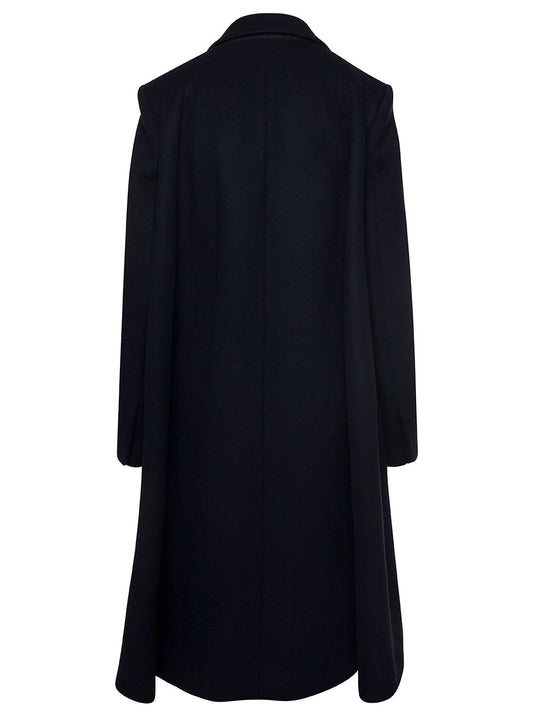 Bottega Veneta Women Double Wool Cashmere Cape Coat