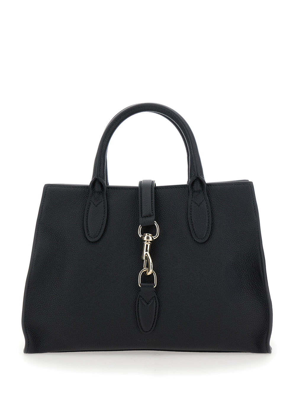 Gucci Women 'Jackie' Black Handbag With Horsebit On The Front And Removable Shoulder Strap In Leather Woman