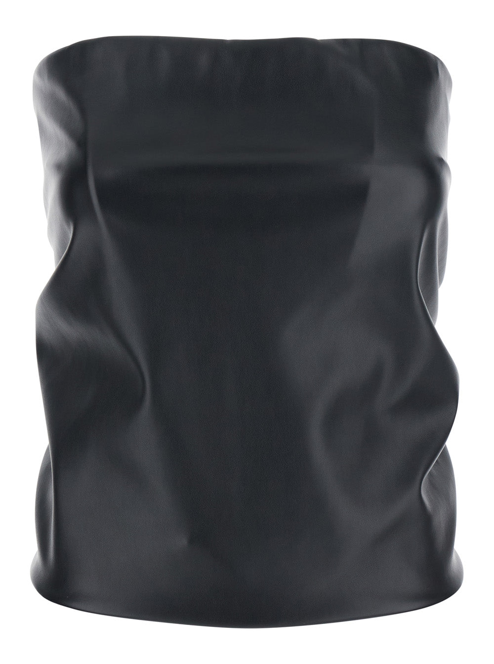 Sportmax Women 'Lindsey' Black Bandeau Top With V-Neck On The Back In Tech Fabric Woman