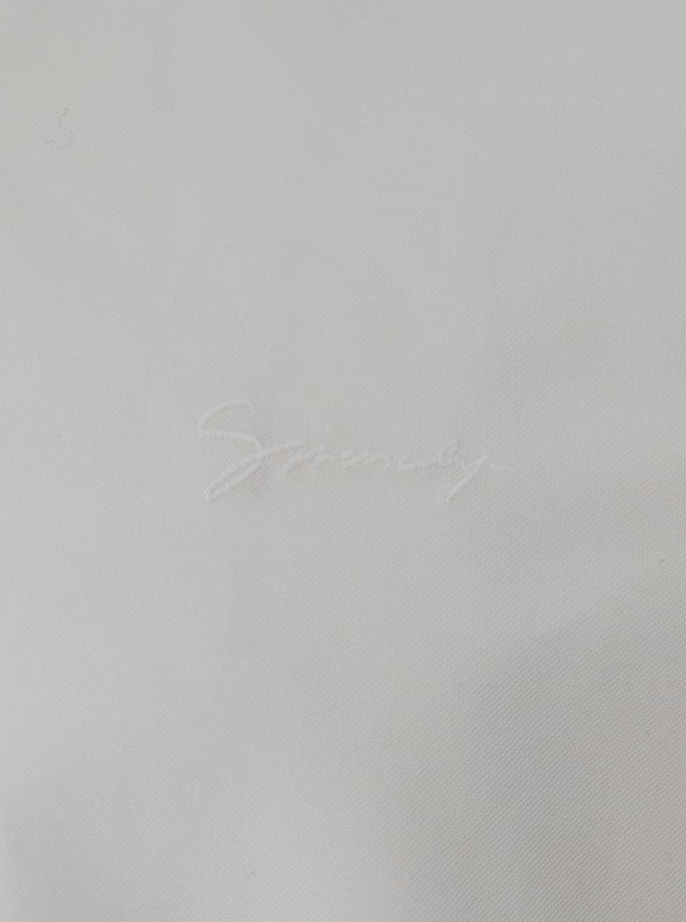Givenchy Men White Shirt With Logo Embroidered On The Front In Cotton Man