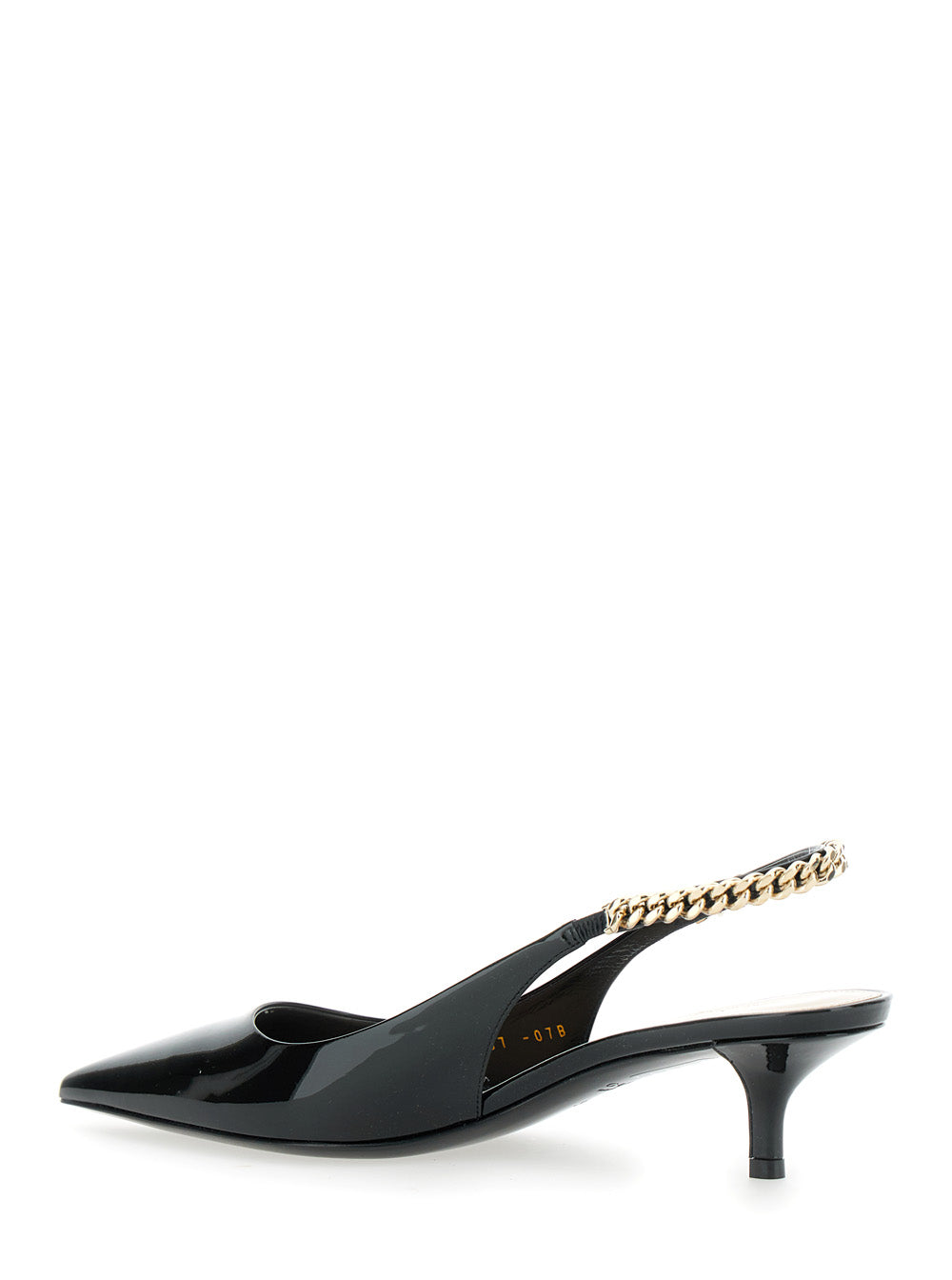 Gucci Women 'Signoria' Black Pumps With Logo Strap In Leather Woman