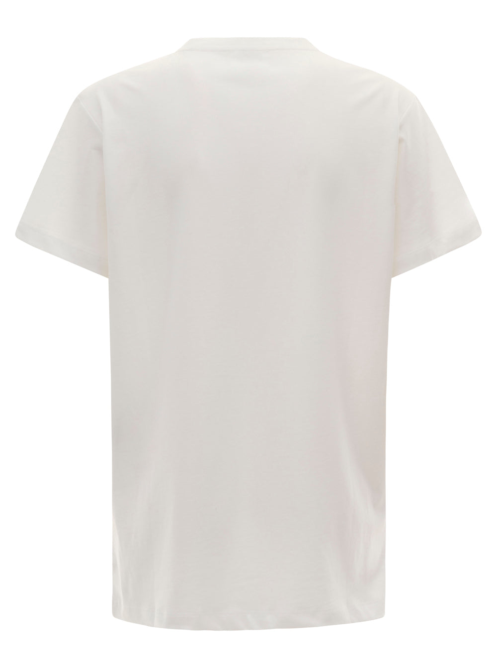 Isabel Marant Etoile Women 'Aby' White Crewneck T-Shirt With Small Logo Print Woman Isabel Marant Etoile