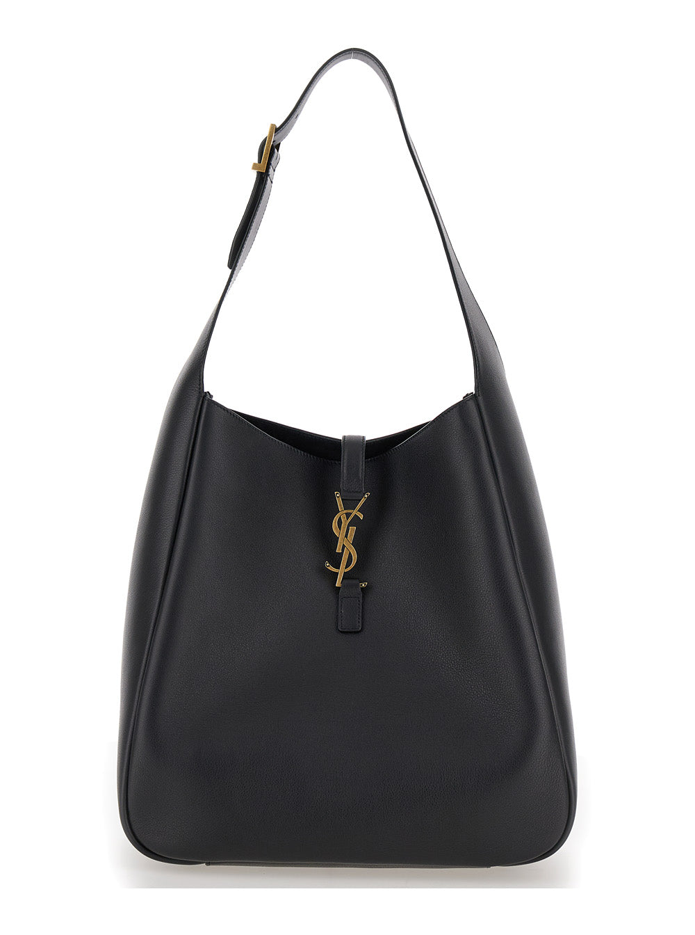 Saint Laurent Women 'Le 5 À 7 Big' Black Shoulder Bag With Cassandre Detail In Smooth Leather Woman