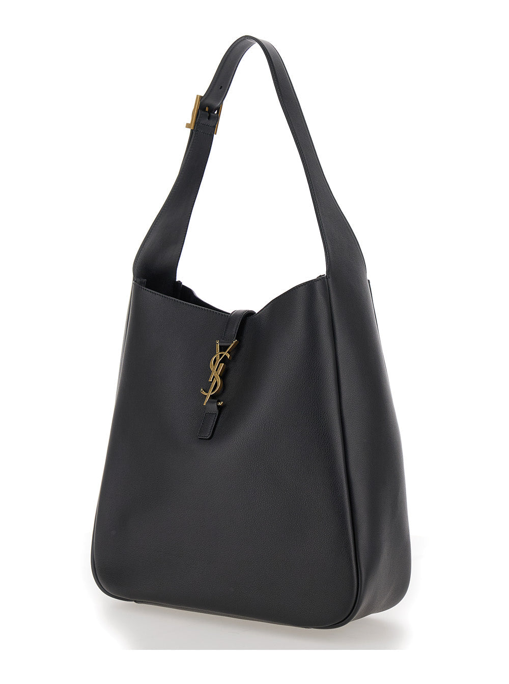 Saint Laurent Women 'Le 5 À 7 Big' Black Shoulder Bag With Cassandre Detail In Smooth Leather Woman