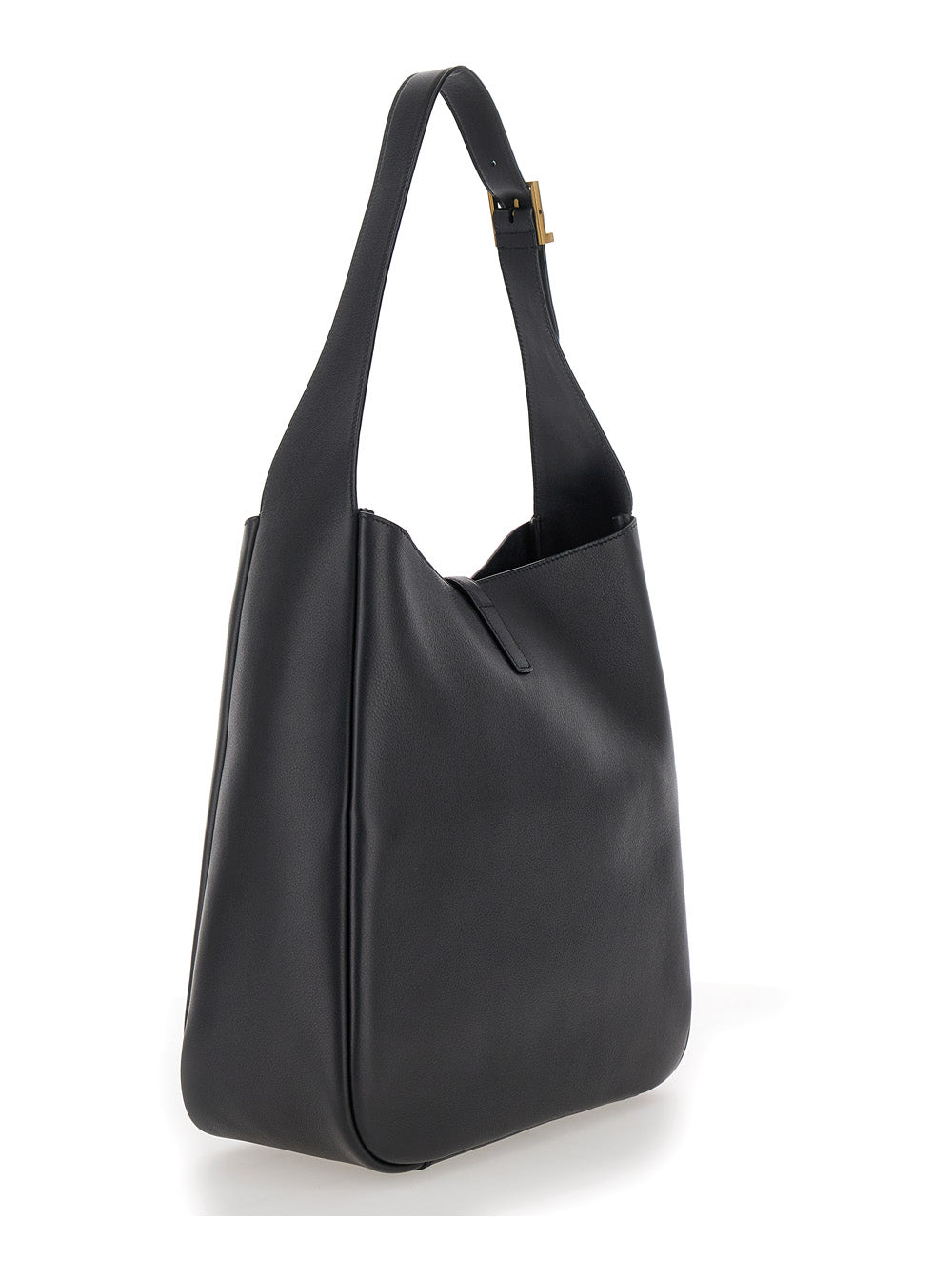 Saint Laurent Women 'Le 5 À 7 Big' Black Shoulder Bag With Cassandre Detail In Smooth Leather Woman
