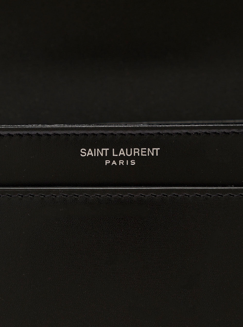 Saint Laurent Men Black Messenger Bag With Cassandre Detail In Smooth Leather Man