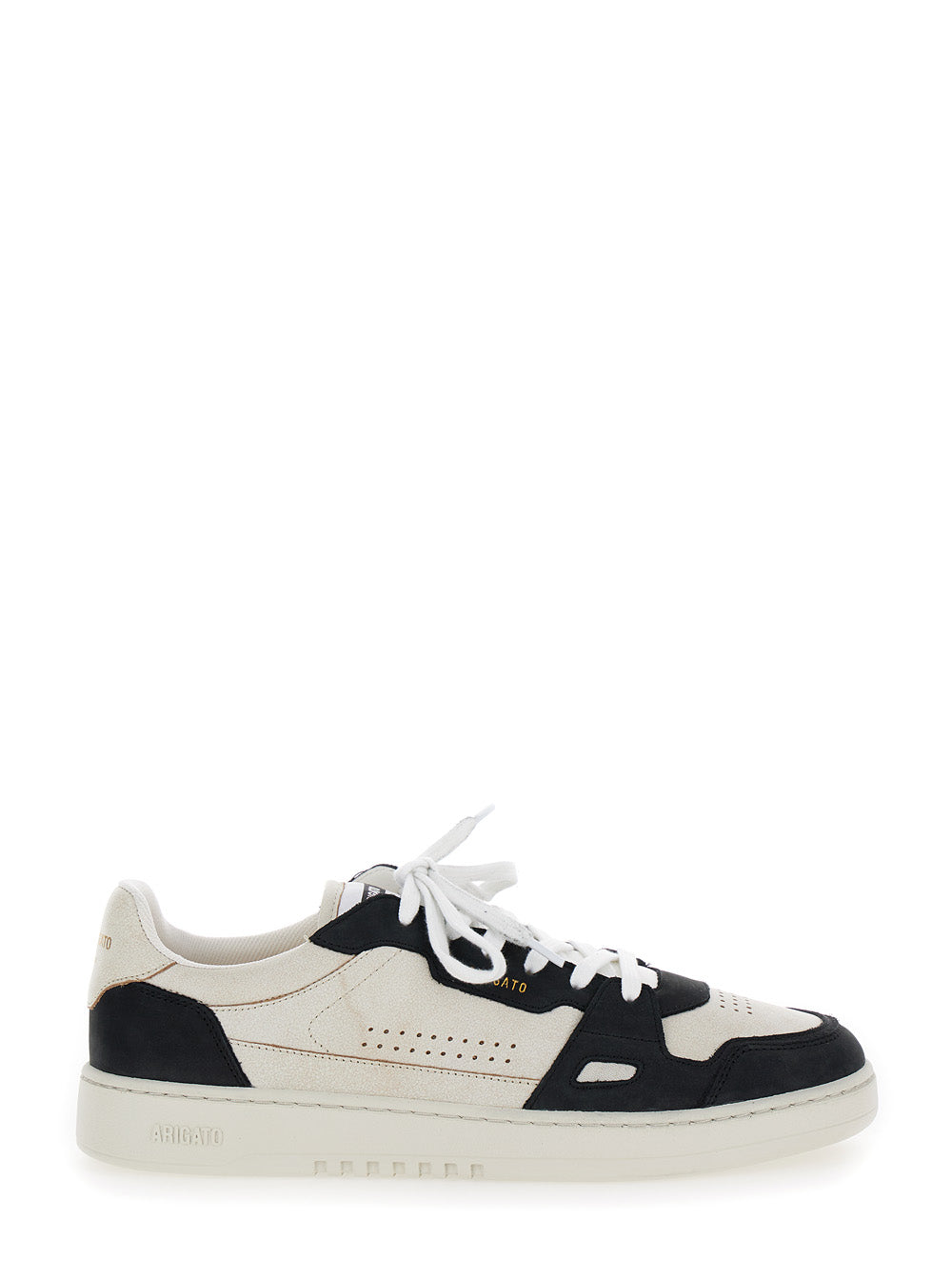 Axel Arigato Men 'Dice Lo' Black And Beige Two-Tone Sneakers In Calf Leather Man