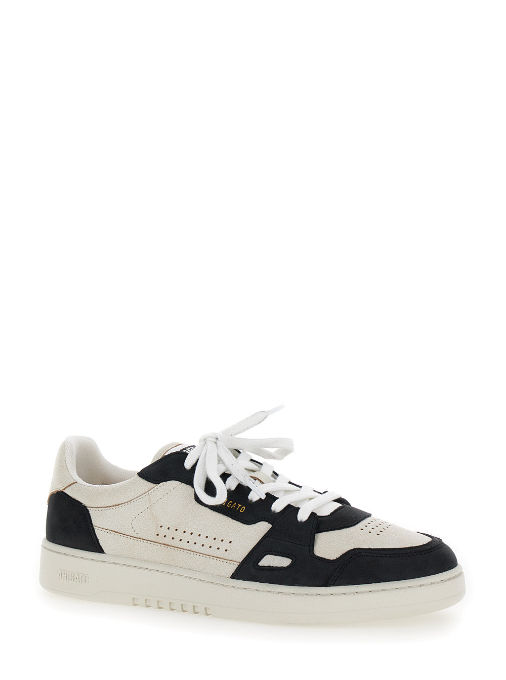 Axel Arigato Men 'Dice Lo' Black And Beige Two-Tone Sneakers In Calf Leather Man