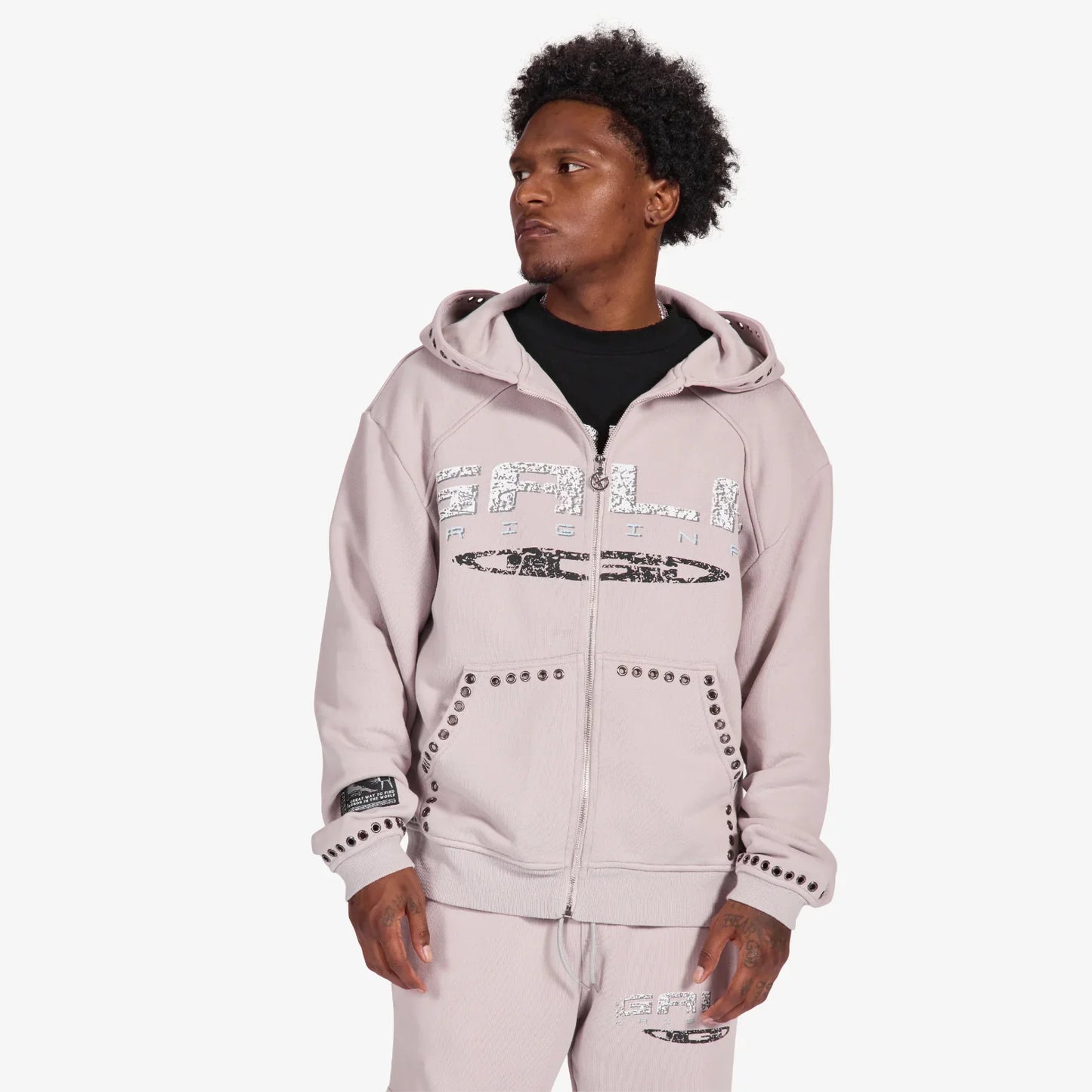 Gala Original Harpy Grommet Hoodie - Washed Cement