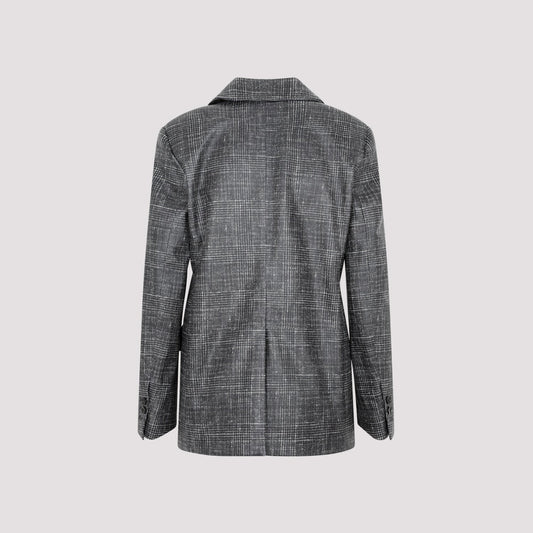 Bottega Veneta Printed Leather Jacket Women