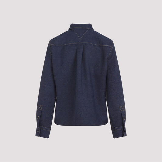 Bottega Veneta Wool Drill Shirt Women