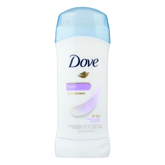 Dove Advanced Care Invisible Solid Deodorant Stick, Fresh Scent, 2.6 oz