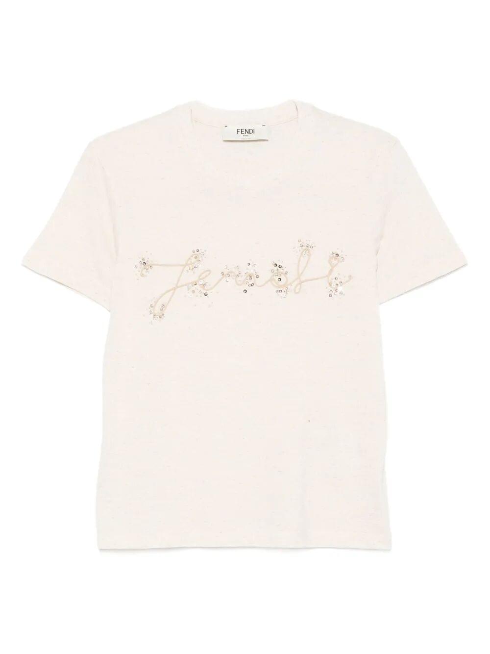 Fendi Women T-Shirt Fendi Embr