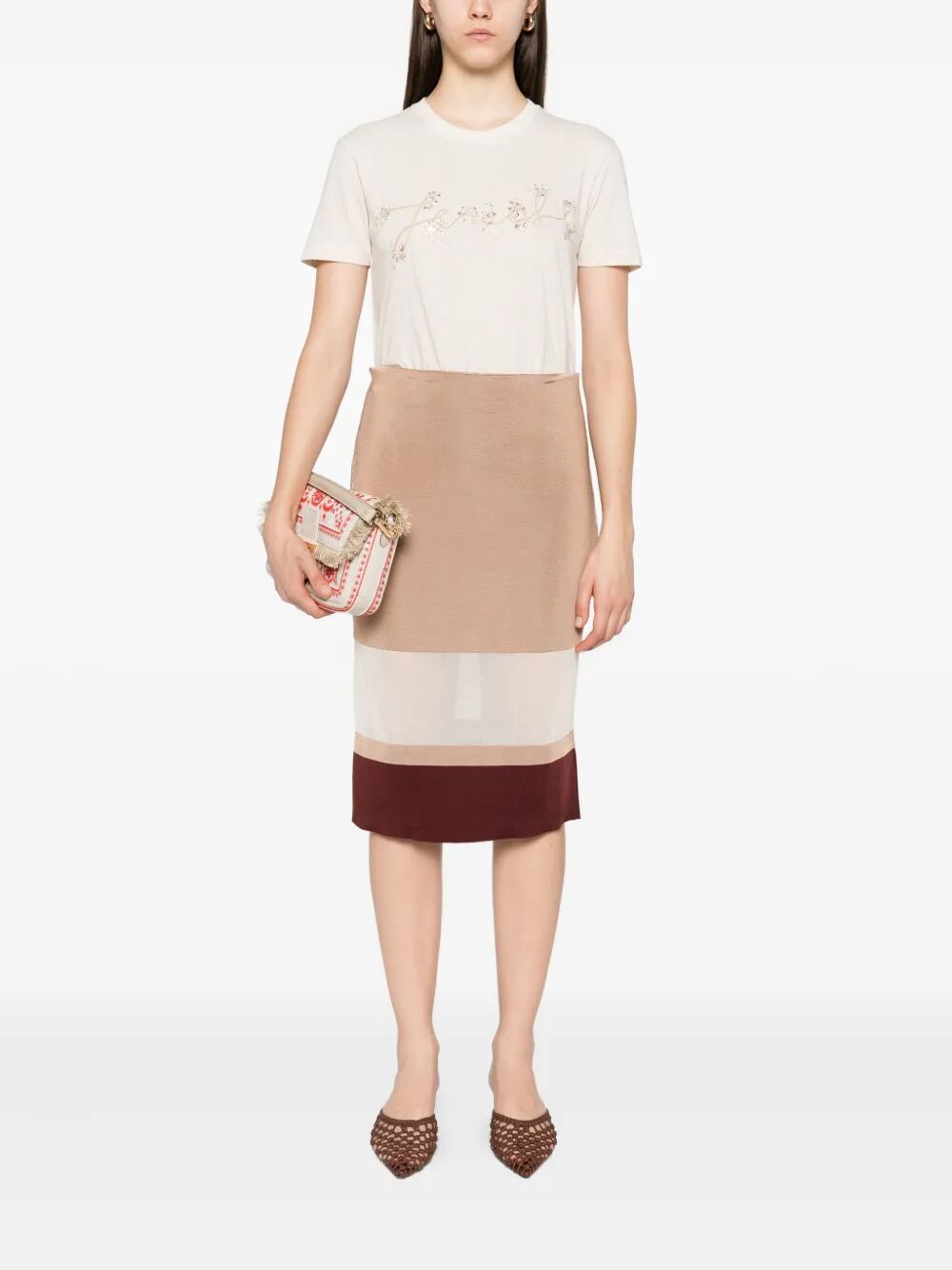 Fendi Women T-Shirt Fendi Embr