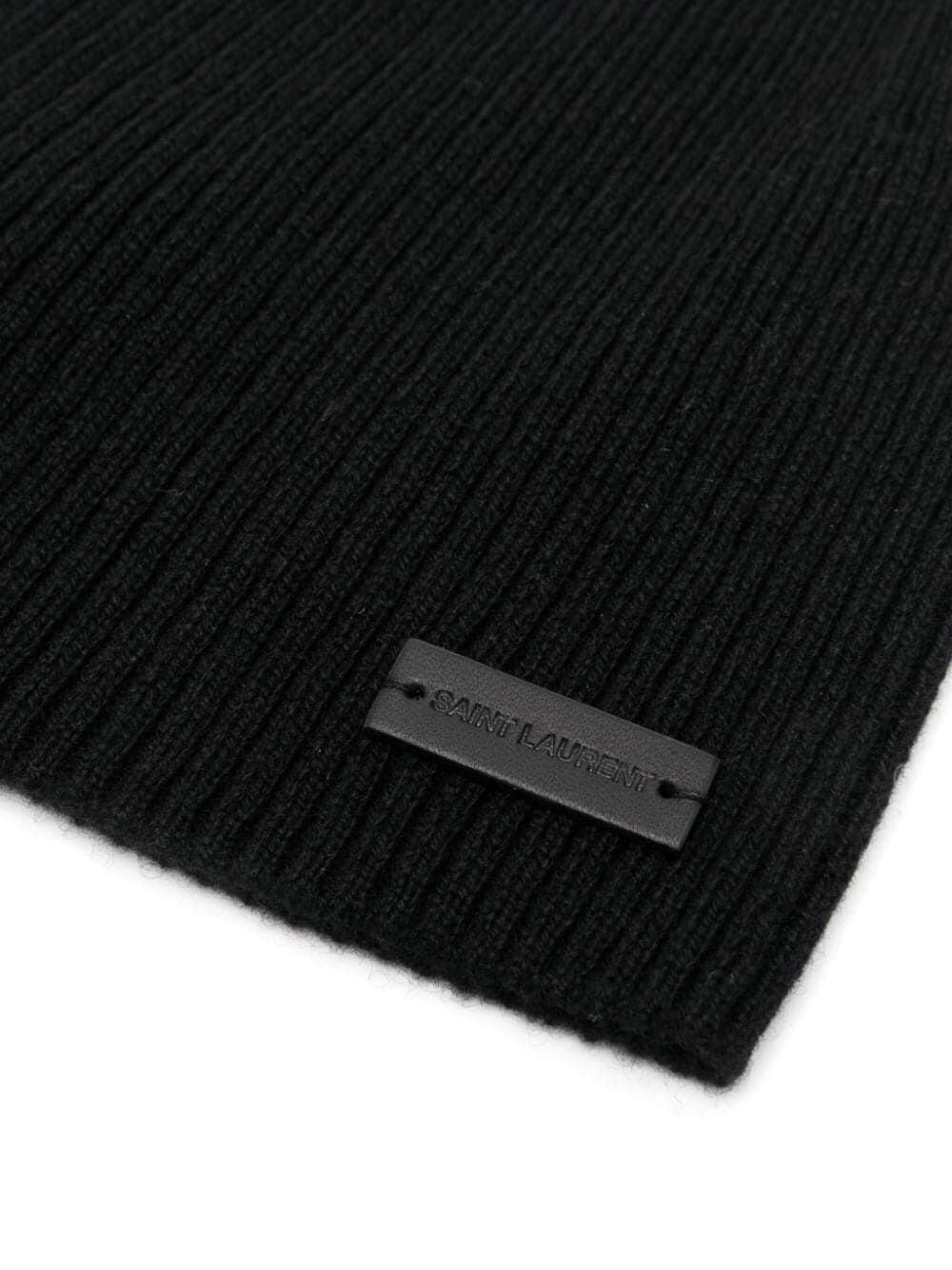 Saint Laurent Men Berretto Senza Risvolto A Costine