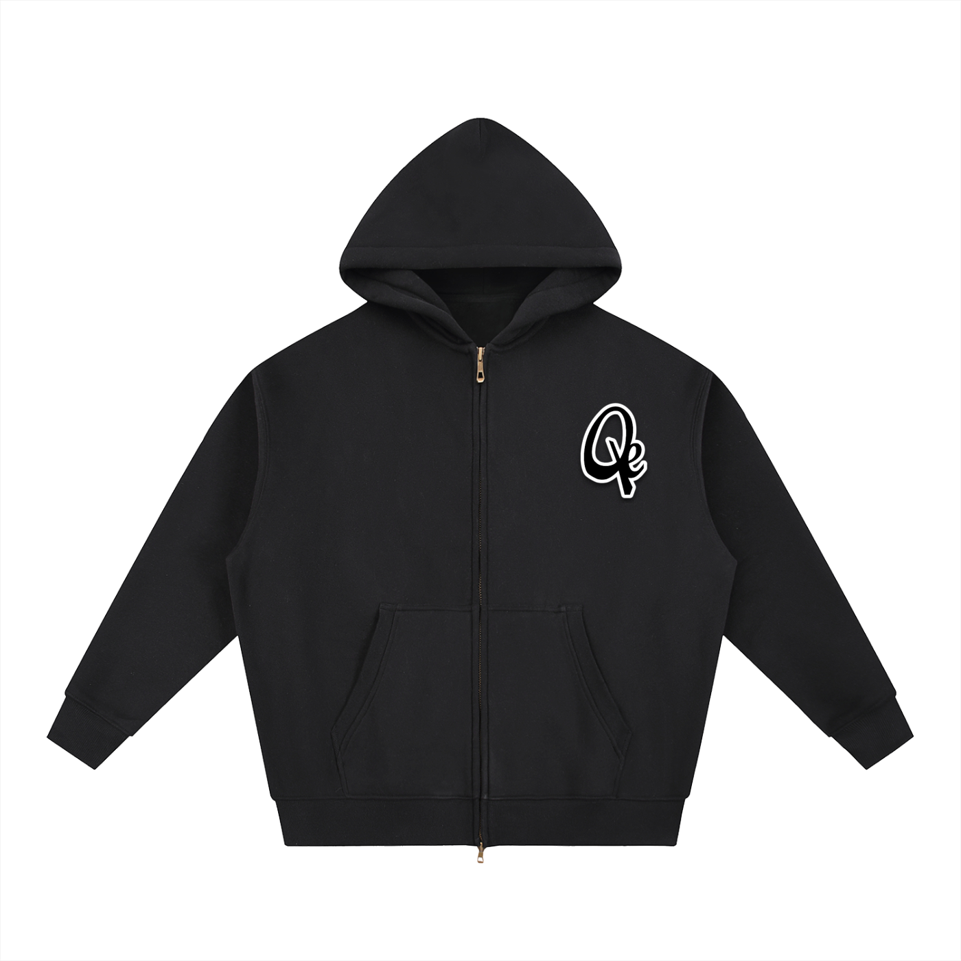 QE Essential Oversized Fleece Boxy Hoodie