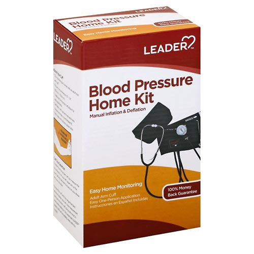 Rx 1 Leader, Blood Pressure Home Kit, Manual Inflation & Deflation, Ea