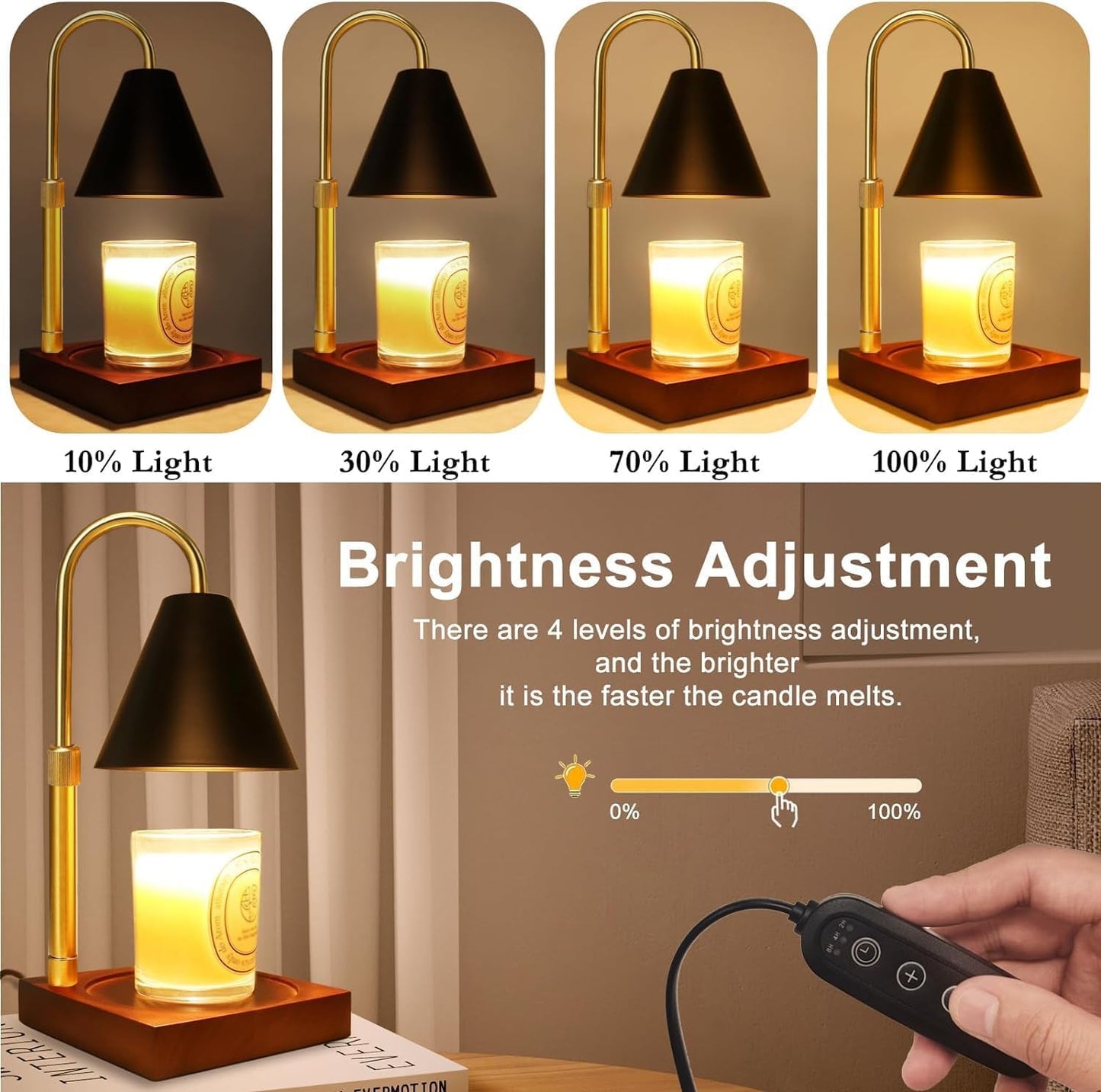 Electric Candle Warmer Lamp With Programmable Timer