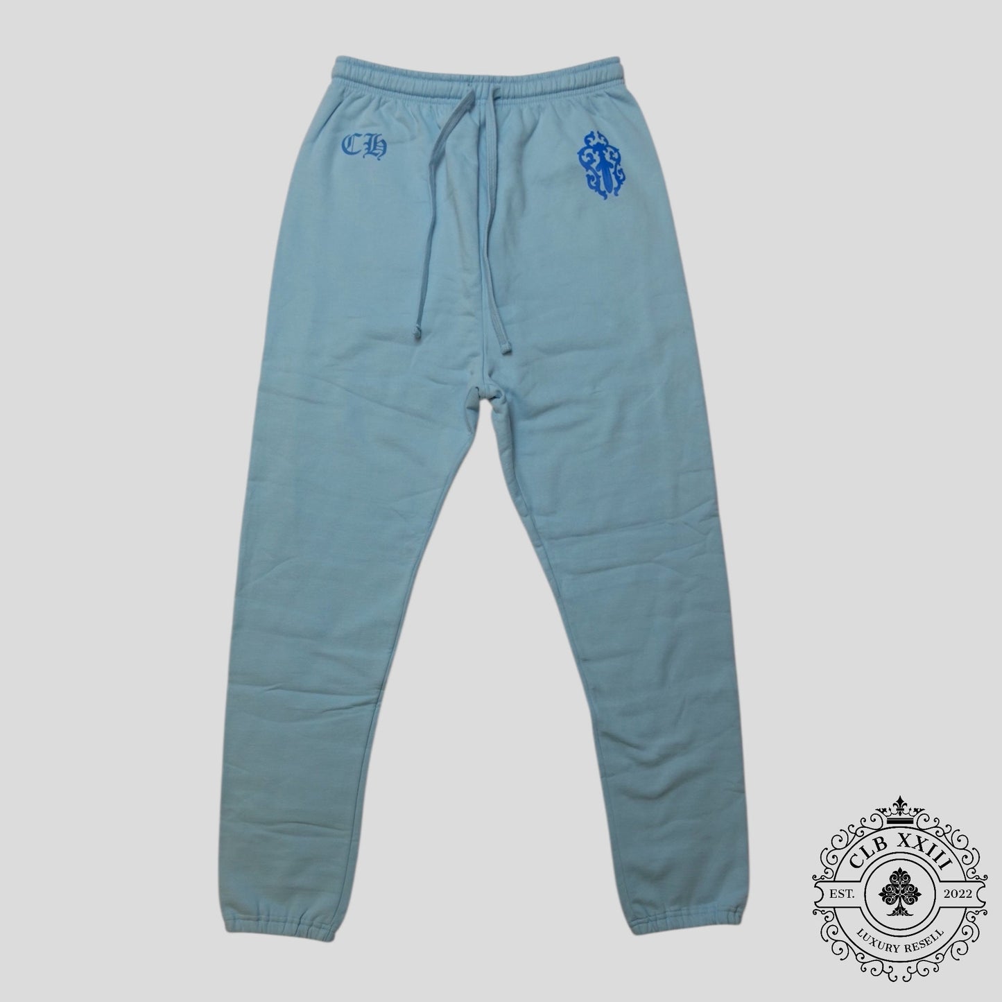 Chrome Hearts Art Basel Vine Dagger Sweatpants in Baby Blue
