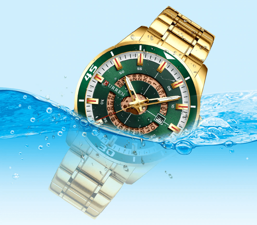 Men's  Modern Sports Waterproof Watch Luxury Unique Design  Fluorescent Hands Perfect Gift