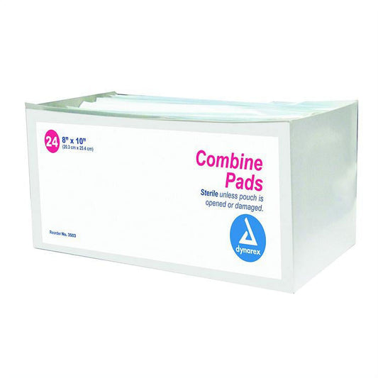 Dynarex® Sterile Abdominal Pads (ABD) – 8" x 10" (24 Count)