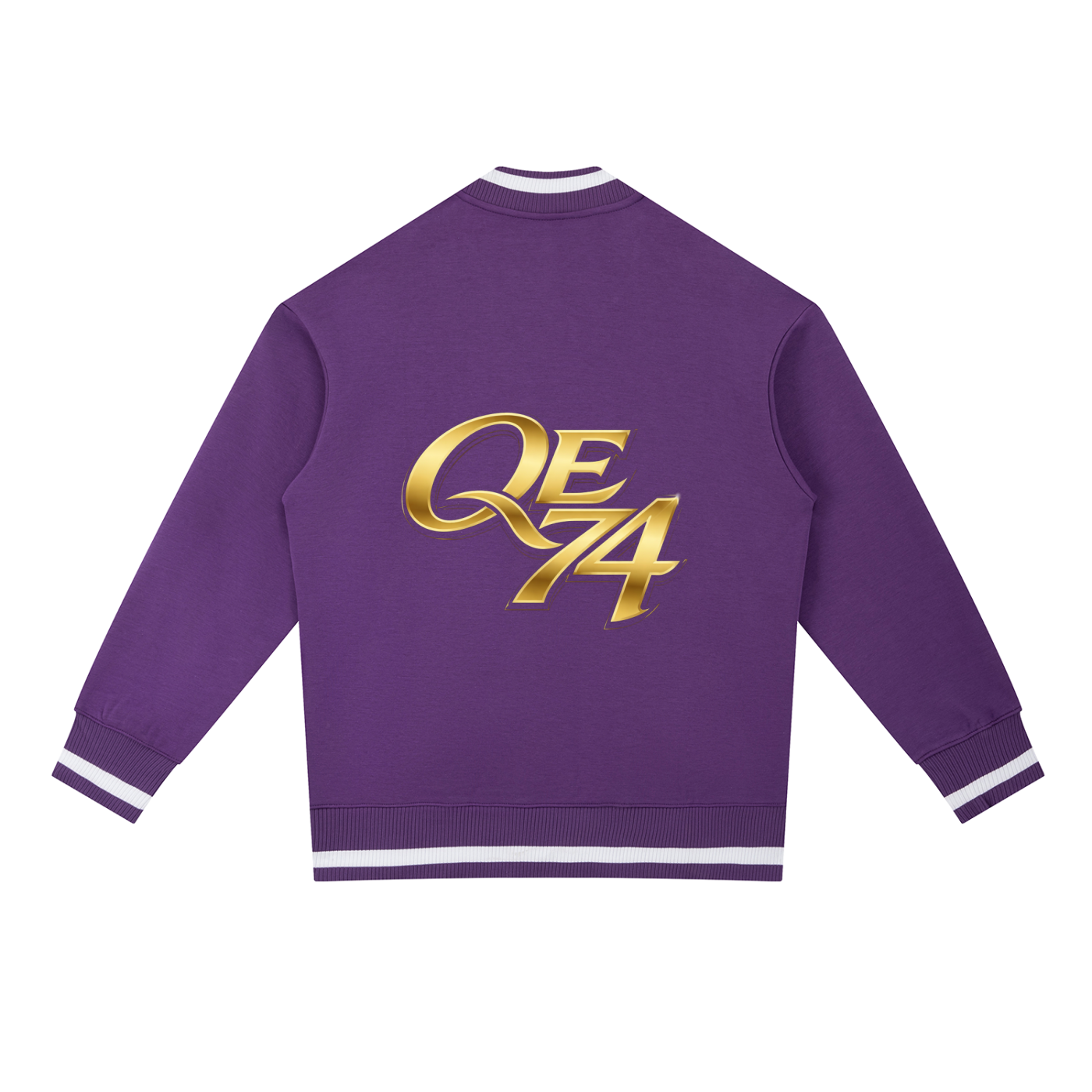 QE 74 Contrast Piping Zip Bomber Jacket