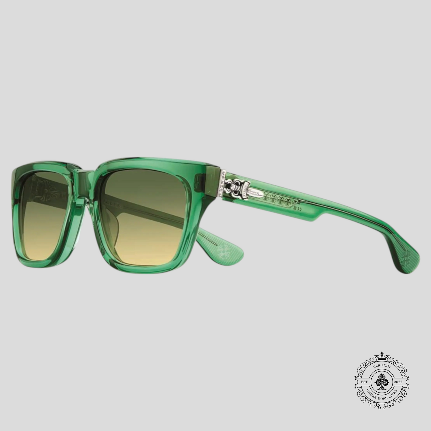 Chrome Hearts Box Officer Sunglasses in Marine