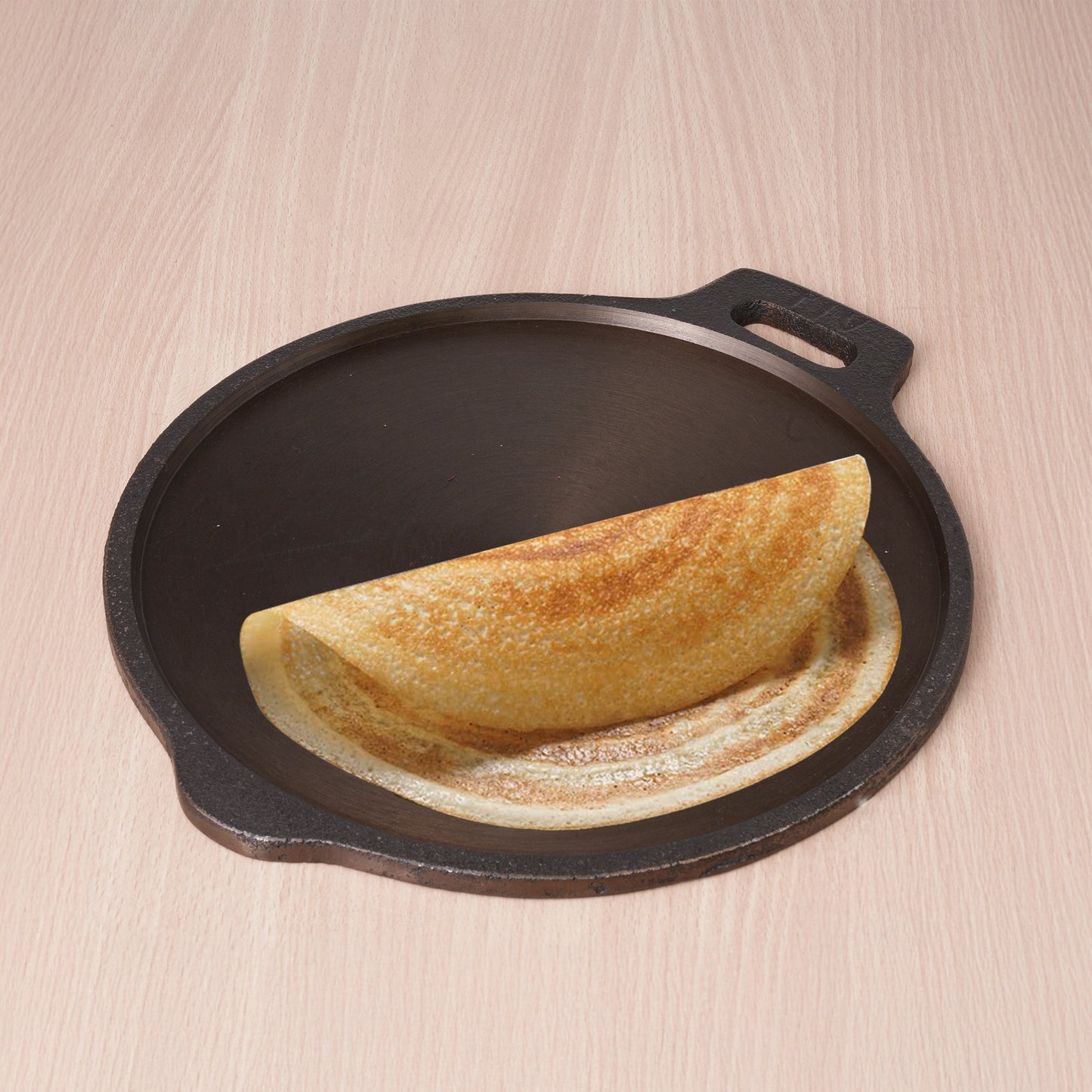 The Indus Valley Super Smooth Cast Iron Tawa,Pre-seasoned, Nonstick, 100% Pure, Toxin-free, Induction, 28/30.5cm, 2.8/2.9kg