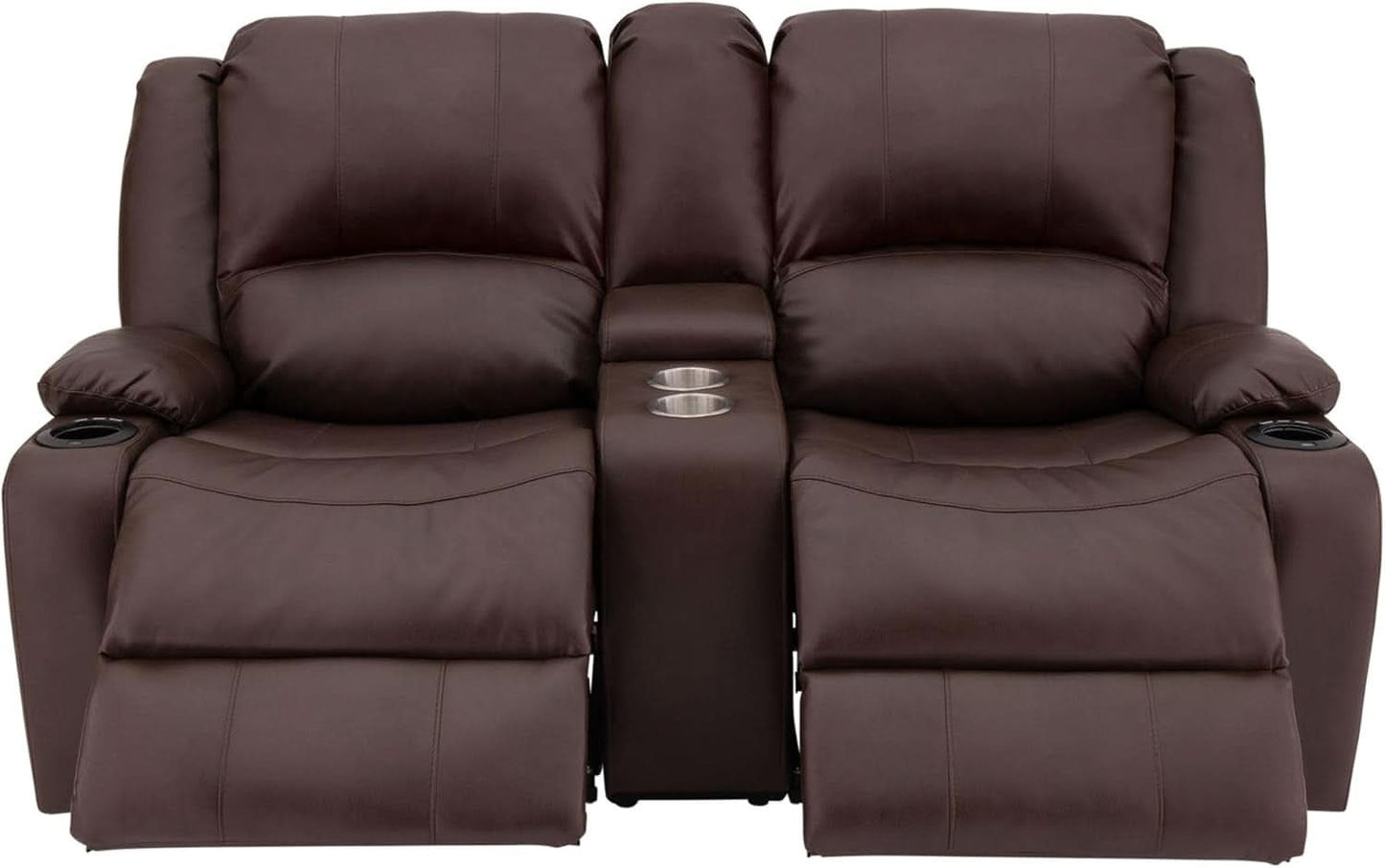 67 Inch Powered RV Wall Hugger Recliner Sofa Mahogany