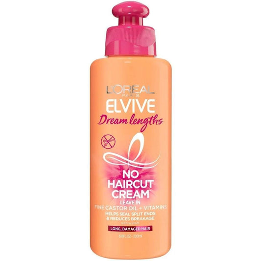 L'Oreal Paris Elvive Dream Lengths No Haircut Cream Leave In Conditioner, 6.8 Fl. Oz