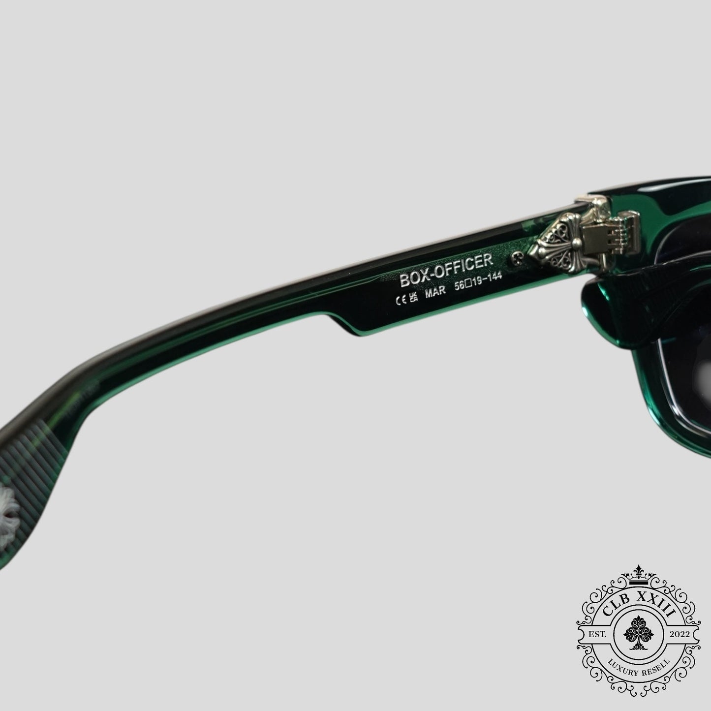 Chrome Hearts Box Officer Sunglasses in Marine