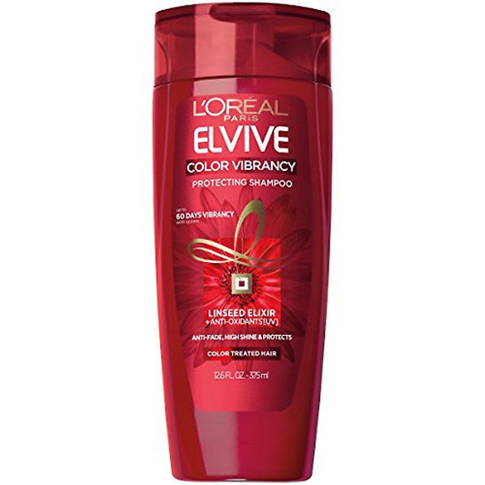 L'Oreal Shampoo, Protecting, Color Vibrancy, Linseed Elixir Anti Oxidants [Uv] 12.6 Oz