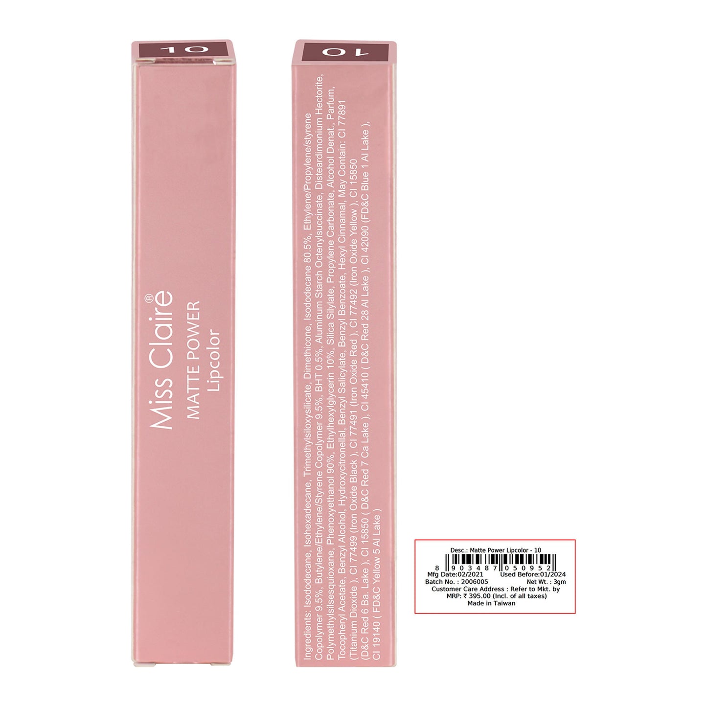 Miss Claire Matte Power Lipcolor - 10
