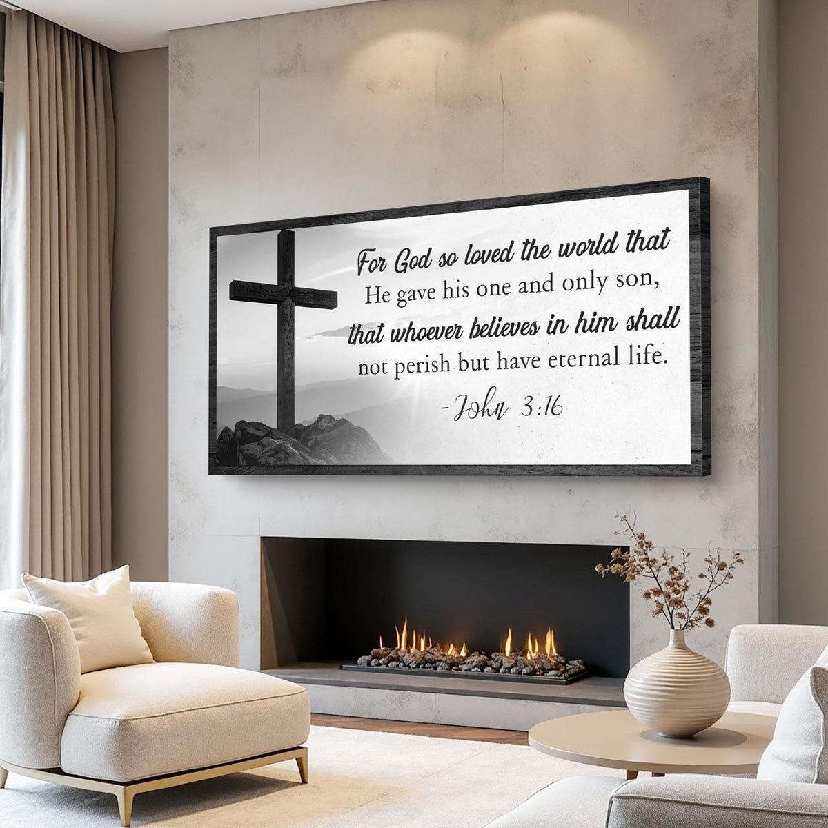 John 3:16: For God So Loved The World Faith Sign V