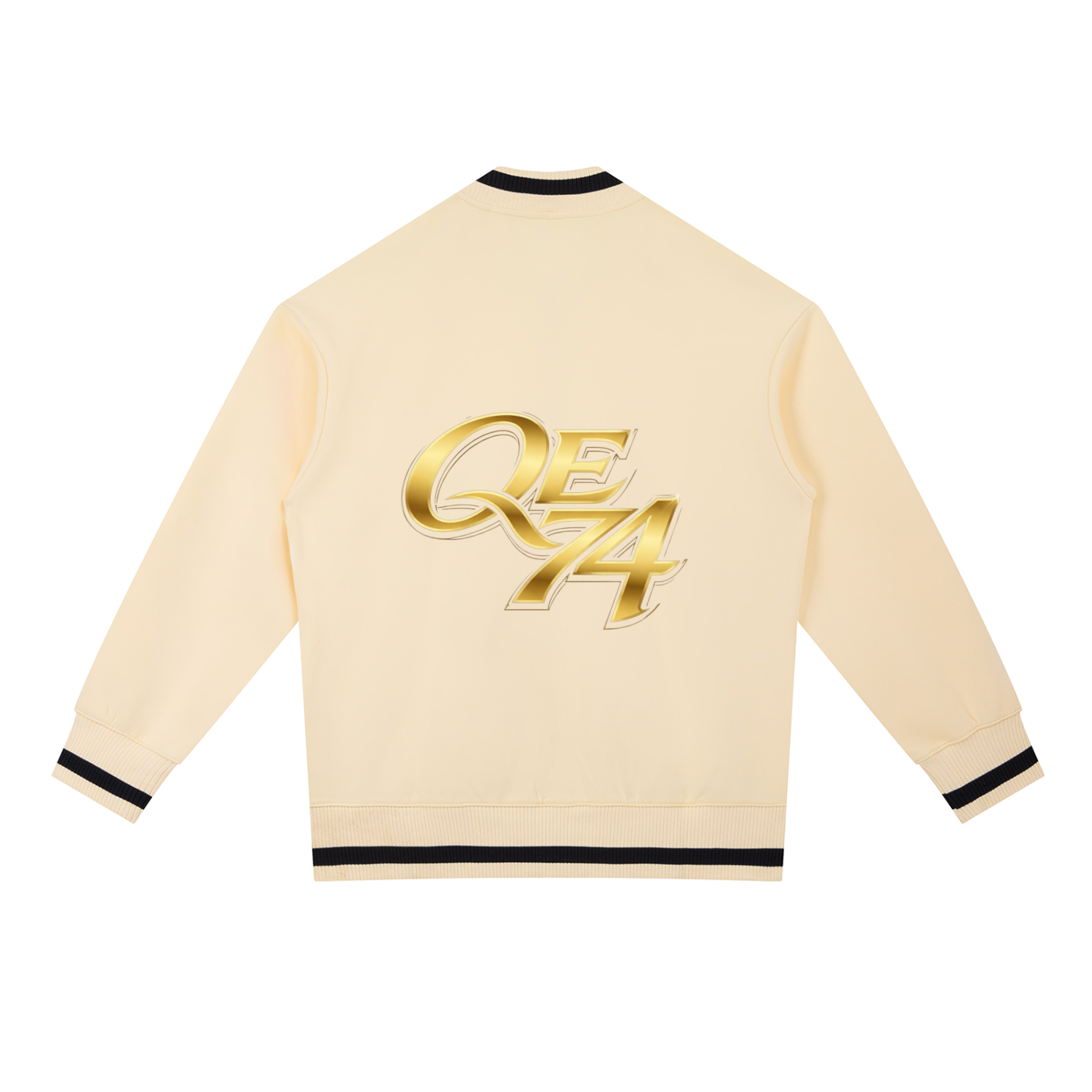 QE 74 Contrast Piping Zip Bomber Jacket
