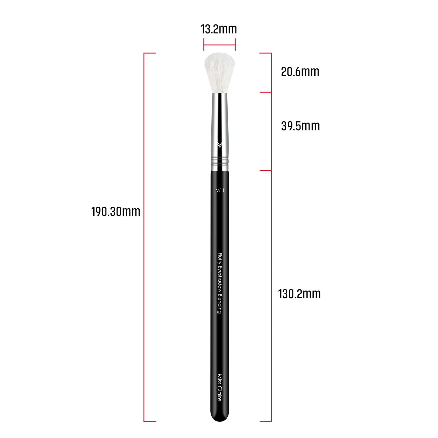 Miss Claire M11 - Fluffy Eyeshadow Blending Brush (White) - Chrome